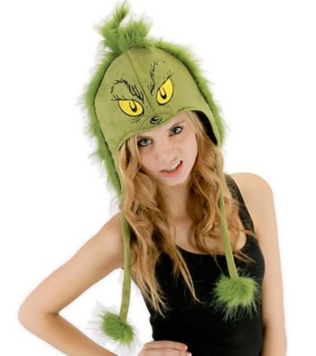 Dr. Seuss Grinch Hoodie Adult Hat