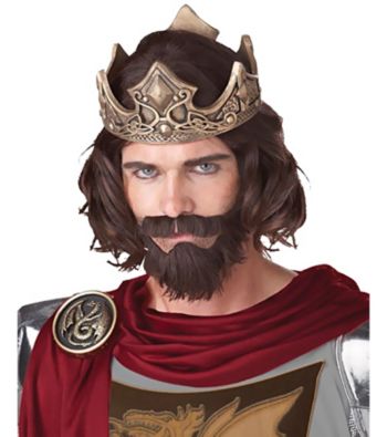 Medieval King Brown Adult Wig