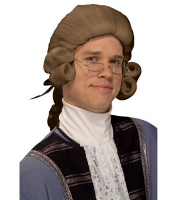 Men's Colonial Brown Adult Wig