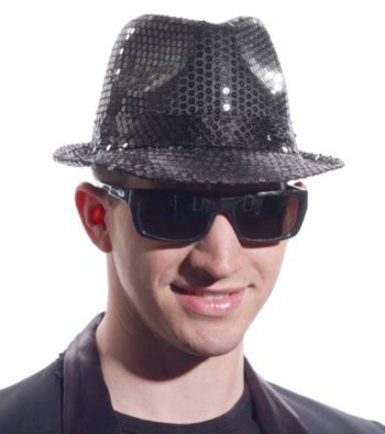 Sequin Hat with Lights