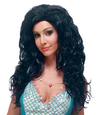 Aqua Bella Black Adult Wig