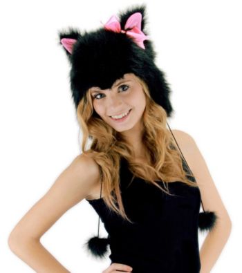 Kitty Hoodie Adult Hat