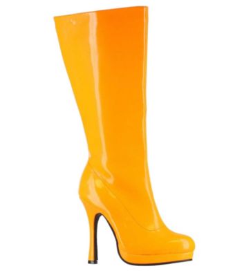 Neon Orange Adult Boots