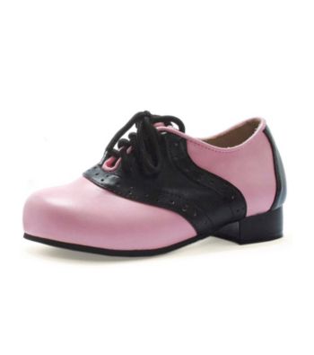 Black/Pink Adult Saddle Shoes