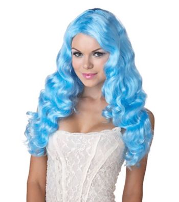 Sweet Tart Blue Adult Wig