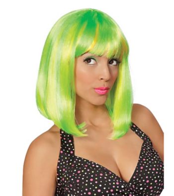 Tropical Flava Green Adult Wig