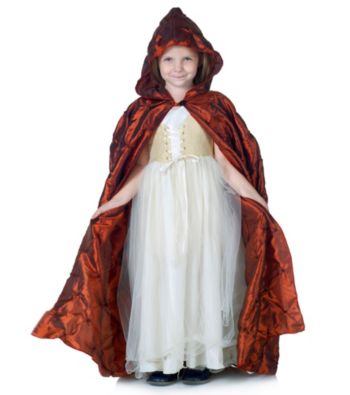 Red Pintuck Cape (Child)