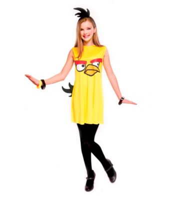 Angry Birds Yellow Bird Dress Tween Costume