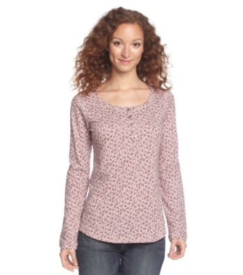 Ruff Hewn Print Henley Shirt