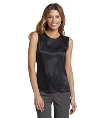 Kasper® Black Sleeveless Blouse