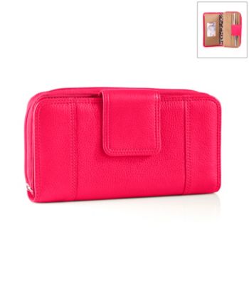 Relativity® Tab Zip Around Checkbook Wallet