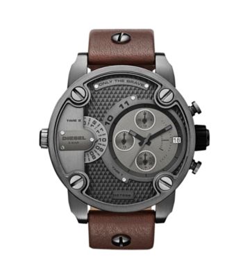 Diesel Men's Multifunction Watch with Leather Band