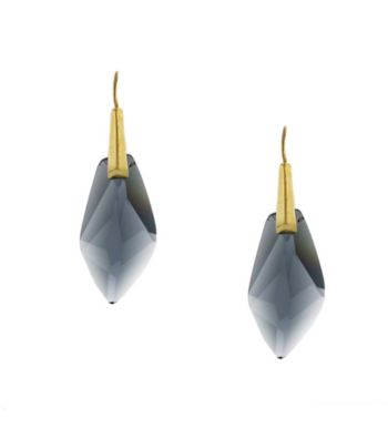 Vince Camuto™ Black Faceted Stone Drop Earrings
