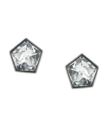 Vince Camuto™ Crystal Geometric Silver Stud Earring