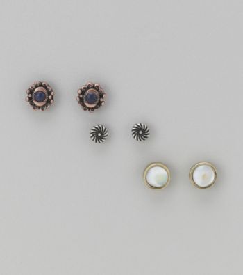 Nine West Vintage America Collection® Multi Trio Earring Tri-Tone Set