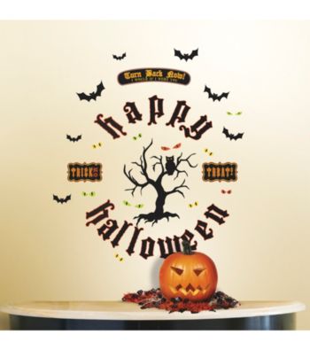 Lot 26 Studio® Add-Heres® Glitter Halloween Tree Peel & Stick Wall Decals