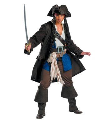 Pirates of the Caribbean - Captain Jack Sparrow Prestige Adult Costume