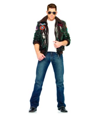 Top Gun Bomber Jacket Adult Costume (Male)