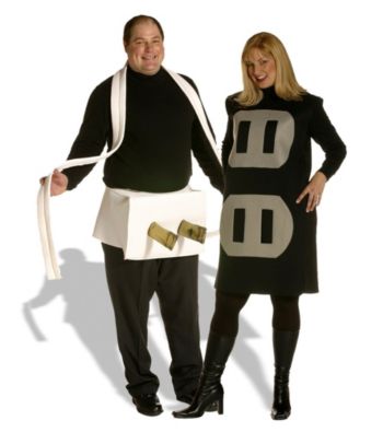Plug & Socket Couples Set Adult Plus Costume