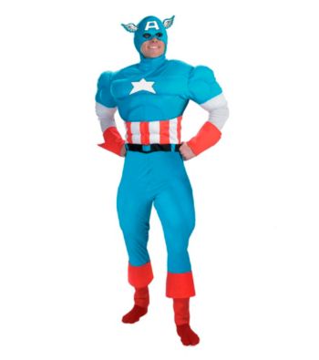 Captain America Deluxe Muscle Adult Costume