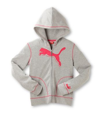 PUMA® Girls' 7-16 Long Sleeve Zip-up Active Hoodie
