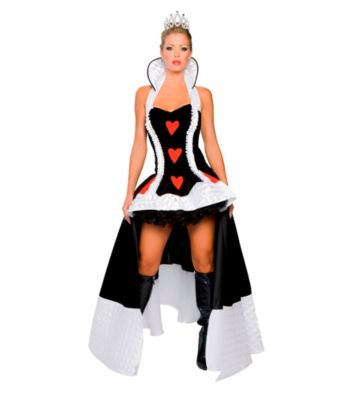 Deluxe Enchanting Queen of Hearts Adult Costume