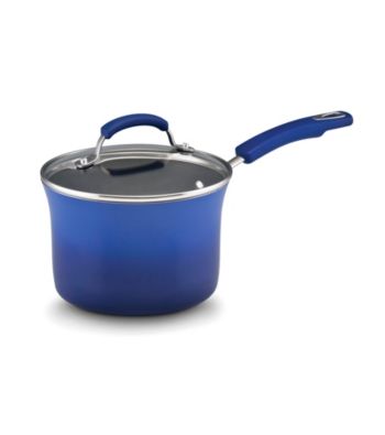Rachael Ray® Porcelain II Two-tone Blue 3-qt. Covered Saucepan