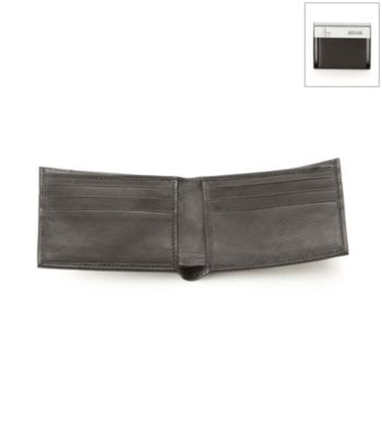 Kenneth Cole REACTION® Men's Black Leather Richmond Bifold Wallet