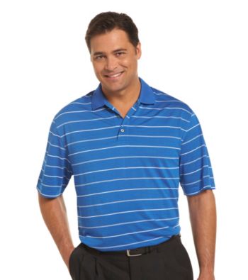 Reebok® Play Dry® Men's Big & Tall Stripe Golf Polo