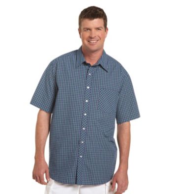 True Nation™ Men's Big & Tall Navy/Multicolored Plaid Shirt
