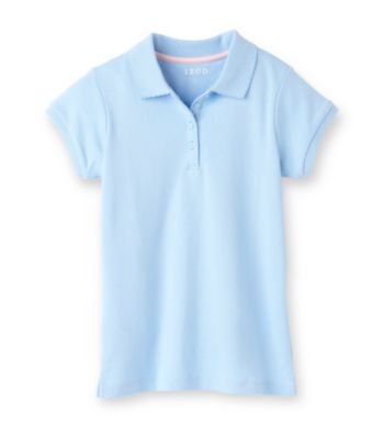 Izod® Girls' 7-16 Light Blue Polo Shirt