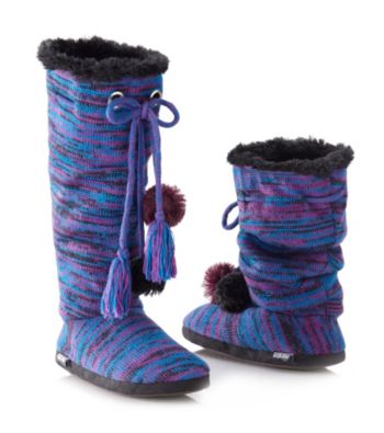 MUK LUKS® Marled Scrunch Slipper Boots