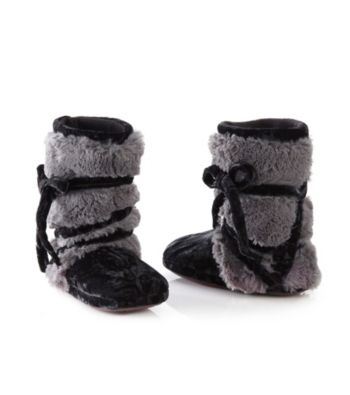 MUK LUKS® Tonal Fur Wrap Slipper Boots