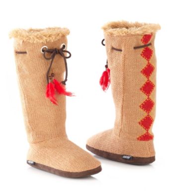MUK LUKS® Diamond Basketweave Slipper Boots