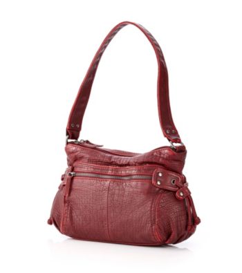 GAL Washed Mini Croco Hobo