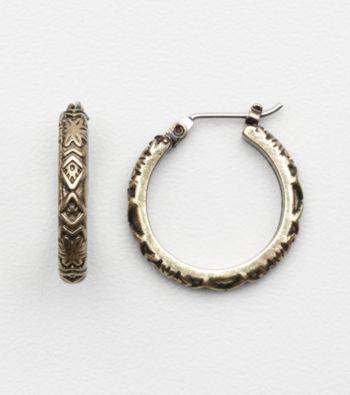 Nine West Vintage America Collection® Small Click It Brass Earrings