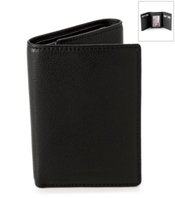 Perry Ellis Portfolio® Men's Black Park Avenue Flip-Up Trifold Wallet