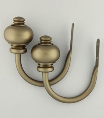 Rod Desyne Antique Gold Knob Pair of Holdback