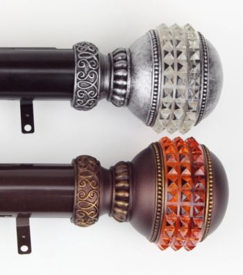 Rod Desyne Gemstone Traverse Rod with Sliders
