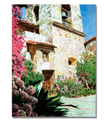 Mission Carmel Bell Tower. Framed Art by David Lloyd Glover