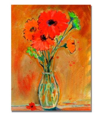 Daisy Vase Framed Art by Shelia Golden