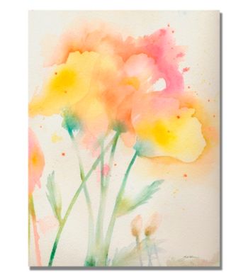 Garden Poppies Framed Art by Shelia Golden