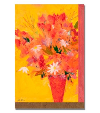 Bouquet with Yellow II Framed Art by Shelia Golden