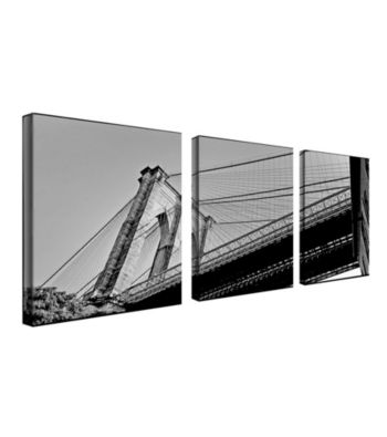 Preston , Brooklyn Bridge II set of 3 Framed Art by Preston