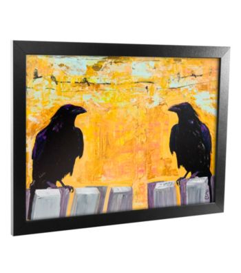 'Gossiping' Canvas Framed Art