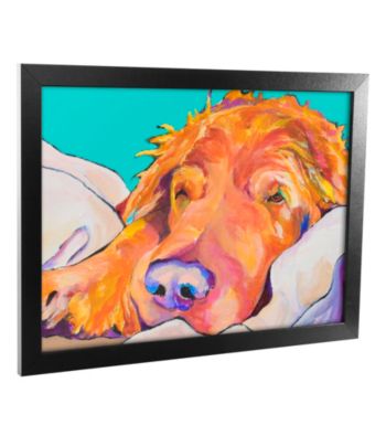 'Snoozer King' Canvas Framed Art