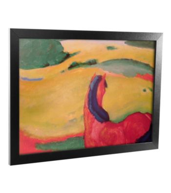 Horse in a Landscape Canvas Framed Art