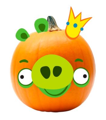 Angry Birds Pumpkin Decoration King Pig Push in