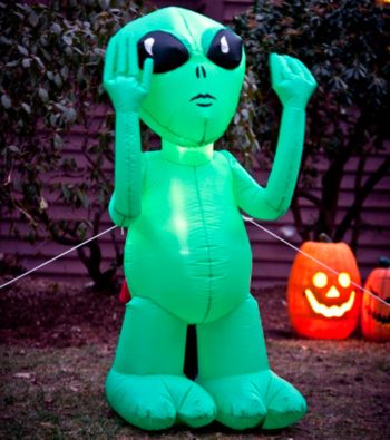 Inflatable Green Alien
