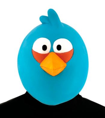 Angry Birds Blue Bird Latex Mask Adult